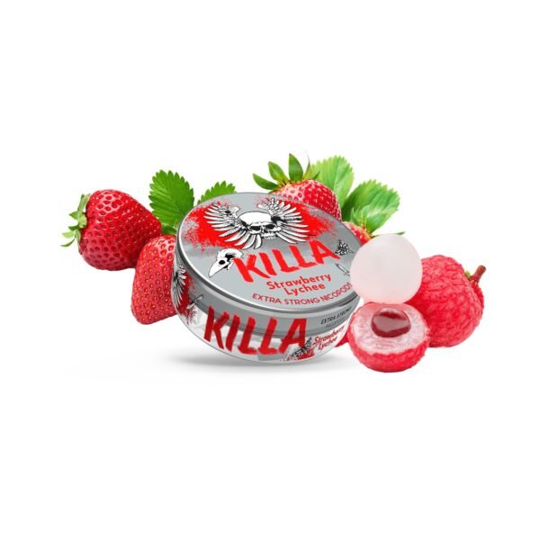 killa oral bag (strawberry lychee 12.8mg)25 bottles