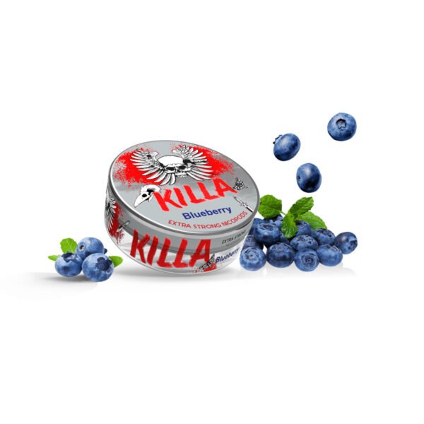 killa oral bag (blueberry 12.8mg)25 bottles