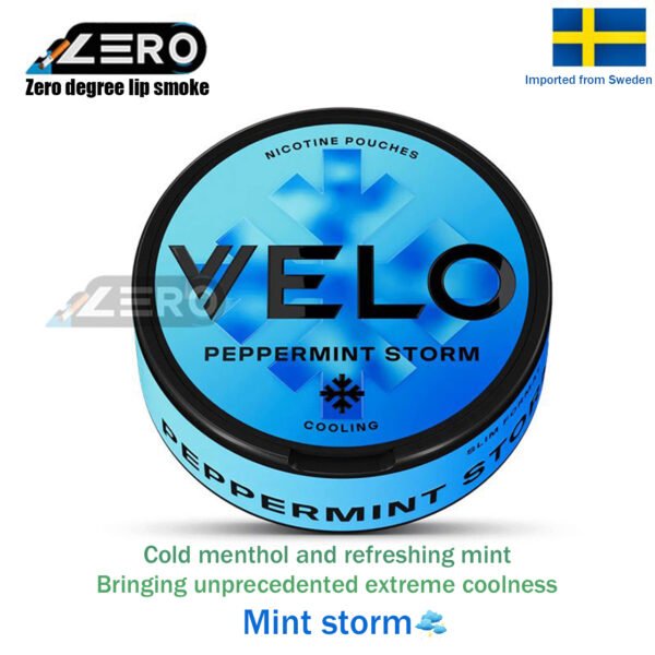 VELO Oral Sachets 25 CANS (Peppermint Storm 11mg)25 bottles